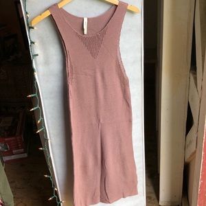 RVCA Knit Dress dusty blush mid calf length L